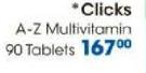 Clicks A-Z Multivitamin-90 Tablets