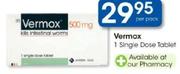 Vermox 1 Single Dose Tablet-Per Pack