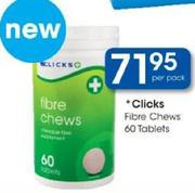 Clicks Fibre Chews-60 Tablets Per Pack