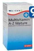 Clicks A-Z Mature Multivitamin-90 Tablets