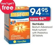 Nutrilida Bestum Advanced Multi-Nutriont With Probiotics-30 Tablets