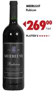 Meerlust Rubicon-750ml Each