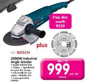 Bosch 2000W Industrial Angle Grinder(GWS20-230)-Per Set