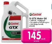 Castrol 20W-50 GTX Motor Oil-5Ltr Each
