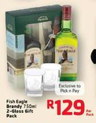 Fish Eagle Brandy-750ml 2-Glass Gift Pack-Per Pack
