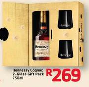 Hennessy Cognac 2-Glass Gift Pack-750ml