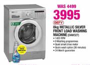 Defy Metallic Silver Front Load Washing Machine-8kg(DAW327)