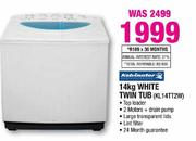 Kelvinator White Twin Tub-14kg(KL14TT2W)