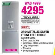 Defy Metallic Silver Frost Free Fridge-284Ltr(C360 DFC396)