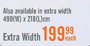 Voile Curtains In Extra Width 490x218cm