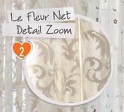 Le Fleur Net Curtains 230x218cm