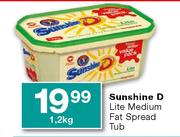 Sunshine D Lite Medium Fat Spread Tub-1.2kg
