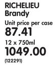 Richelieu Brandy-12x750ML