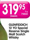 Glenfiddich 12 YO Special Reserve Single Malt Scotch Whisky-750ML
