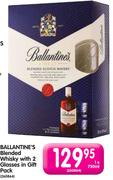 Ballantine's Blended Whisky With 2 Glasses In Gift Pack-750Ml