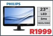 Philips 23" 5ms LED Monitor