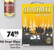 4th Street Wines(Sweet White/Sweet Rose)-5Ltr