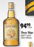 Three Ships Aged 3 Years Select Whisky-750ml