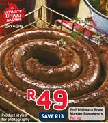 PnP Ultimate Braai Master Boerewors-Per Kg