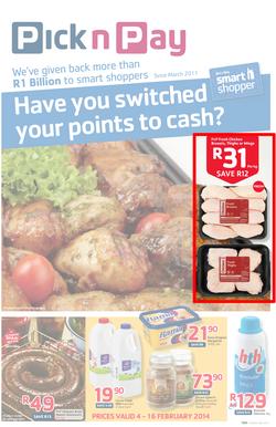 Pick N Pay Inland : Have You Switched Your Points To Cash? (4 Feb - 16 Feb 2014), page 1