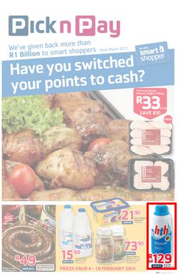 Pick N Pay KZN : Have You Switched Your Points To Cash? (4 Feb - 16 Feb 2014), page 1