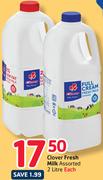 Clover Fresh Milk-2L Each