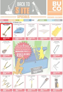 Buco KZN : Back To Site Specials (5 Feb - 19 Feb 2014), page 1