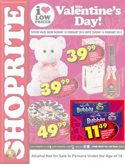Shoprite Gauteng : Valentine's Day (10 Feb - 16 Feb 2014), page 1