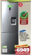 Samsung 310Ltr Metallic Water On Tap Fridge/Freezer RL48RWCIH