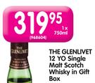 The Glenlivet 12 Yo Single Malt Scotch Whisky In Gift Box-750ml