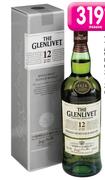 The Glenlivet 12 Yo Single Malt Scotch Whisky In Gift Box-750ml