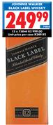 Johnnie Walker Black Label Whisky-12 x 750ml