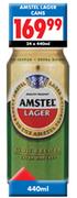 Amstel Lager Cans-24 x 440ml