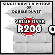 Single Duvet & Pillow Or Double Duvet