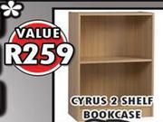 Cyrus 2 Shelf Bookcase
