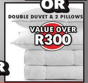 Double Duvet & 2 Pillows