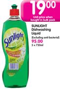 Sunlight Dishwashing Liquid-5x750Ml