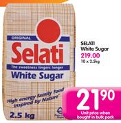 Selati White Sugar-10x2.5Kg