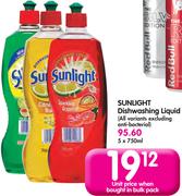Sunlight Dishwashing Liquid-5x750Ml