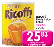Nescafe Ricoffy Instant Coffee-6x250g