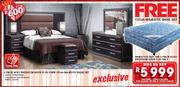 3 Piece Roxy Bedroom Suite Plus Free 137cm Majestic Base Set