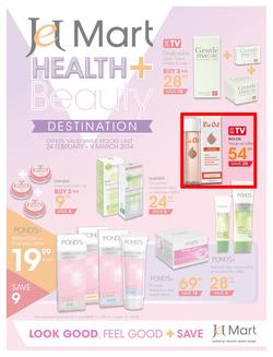 Jet Mart : Health & Beauty Destination (24 Feb - 9 Mar 2014), page 1