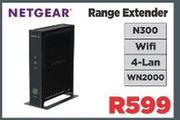 Netgear N300 WiFi 4 LAN WN2000 Range Extender