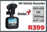 Genius DVD535 120 Deg HD Vehicle Recorder With 2.4" LCD