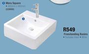 Plum Line Amaro Meru Square Freestanding Basin 460x460mm
