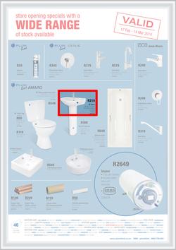Plumblink : Store Opening Specials With A Wide Range Of Stock Available (17 Feb - 14 Mar 2014), page 1