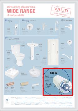 Plumblink : Store Opening Specials With A Wide Range Of Stock Available (17 Feb - 14 Mar 2014), page 1