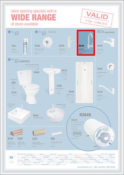Plumblink : Store Opening Specials With A Wide Range Of Stock Available (17 Feb - 14 Mar 2014), page 1