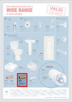 Plumblink : Store Opening Specials With A Wide Range Of Stock Available (17 Feb - 14 Mar 2014), page 1