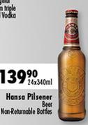 Hansa Pilsener Beer In Non Returnable Bottles-24x330ml